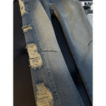 Street Style Ripped Straight Leg Jeans for Men