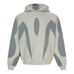 Brand Design Color-Blocking Spliced Hooded Jacket
