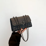 Chic Rivet Chain Shoulder Bag