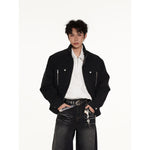 Design Simple Streetwear Loose Cargo Jacket for Men