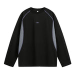 Embroidered loose long sleeved T-shirt for men