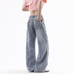 Light Blue Tencel Lyocell Jeans for Men