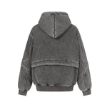 Washed hooded sweatshirt for men