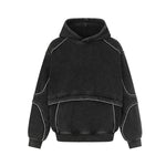 Washed hooded sweatshirt for men