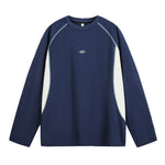Embroidered loose long sleeved T-shirt for men