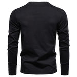 V-neck long sleeved T-shirt for men