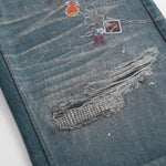 3D printed baggy wide-leg jeans
