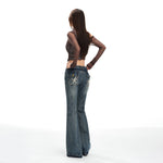Style Low Waist Flared Jeans for Women