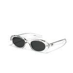 Oval rivet star sunglasses for women's glasses