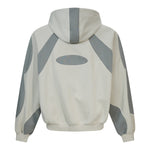 Brand Design Color-Blocking Spliced Hooded Jacket