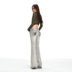 Style Low Waist Flared Jeans for Women