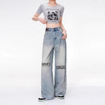 High-Waisted Denim Pants for Women