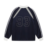 Hiphop rivet design color blocked sports T-shirt for men