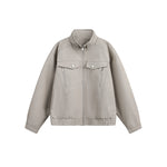 Design Simple Streetwear Loose Cargo Jacket for Men
