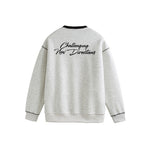 Red Sweatshirt with Embroidered Design for Men