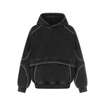 Washed hooded sweatshirt for men