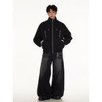 Design Simple Streetwear Loose Cargo Jacket for Men