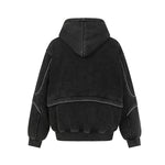 Washed hooded sweatshirt for men