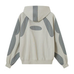 Brand Design Color-Blocking Spliced Hooded Jacket