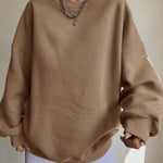 Casual Letters Print Sweatshirt Women Fashion
