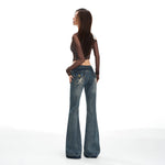 Style Low Waist Flared Jeans for Women
