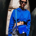 Trendy Women's Short Slim Hoodie