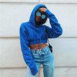 Trendy Women's Short Slim Hoodie